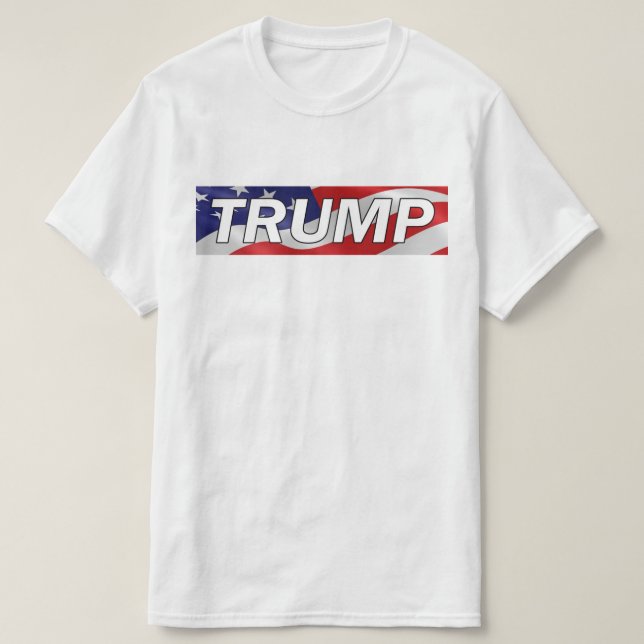 Camiseta #MAGA do t-shirt da bandeira americana de Donald (Frente do Design)