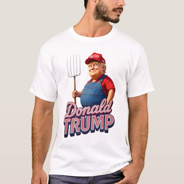 Camiseta MAGA Fork & Pitchfork - Donald Trump Tee (Frente)