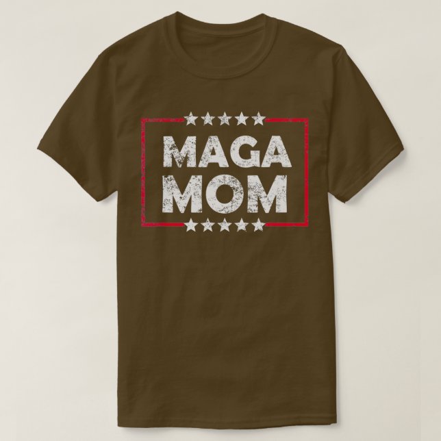 Camiseta Maga Mãe Anti Joe Biden angustiada por suas mães (Frente do Design)