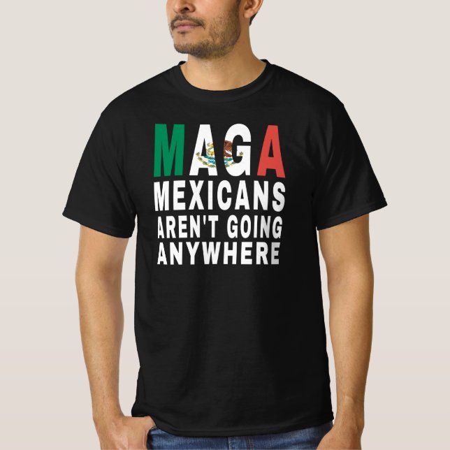 Camiseta MAGA Mexicanos Não Estão Indo a Lugar Nenhum Méxic (Frente)