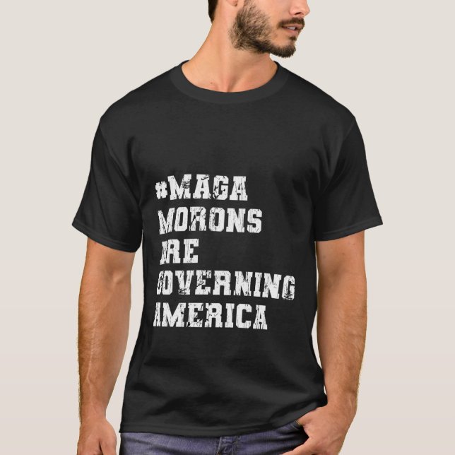 Camiseta maga morons governa a américa (Frente)