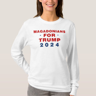 Camiseta Magadonianos Para Trump 2024 Red Blue