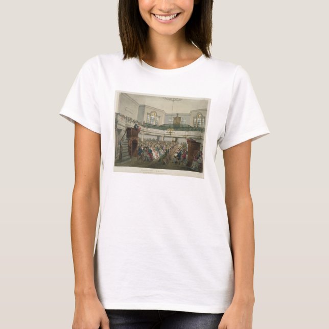 Camiseta Magdalen Chapel, do Microcosmo de Lo de Ackermann (Frente)