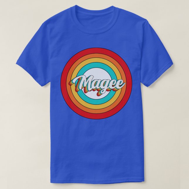Camiseta Magee Name Shirt Vintage Magee Circle (Frente do Design)
