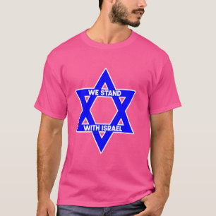 Camiseta Magen David com Israel - Apoiar Je