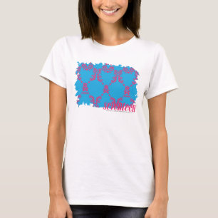 Camiseta Magenta-Aqua 4 do damasco