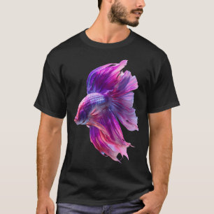 Camiseta Magenta Candy Mármore Rosetail Halfmoon Lavanda Be