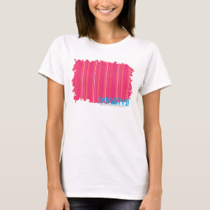 Camiseta Magenta fina 2 das listras