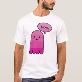 Camiseta Magenta Purple Boo Ghost Halloween