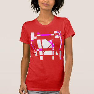 Camiseta Magenta White Gameboard Geométrica MCM Grande
