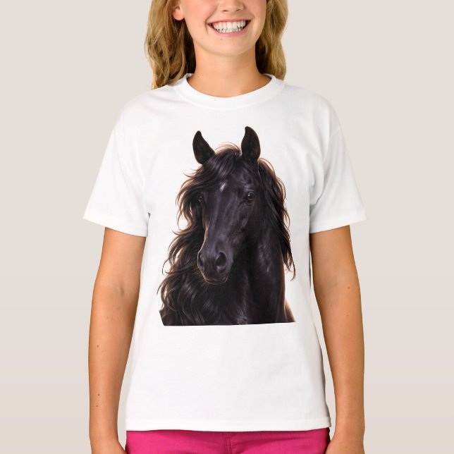 Camiseta Magestic black stallion (Frente)