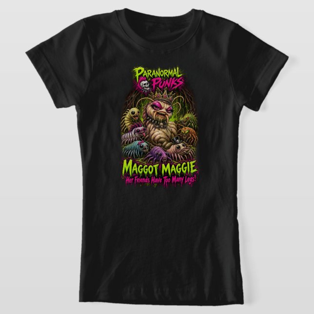 Camiseta Maggot Maggie - Punks Paranormais (Postura )