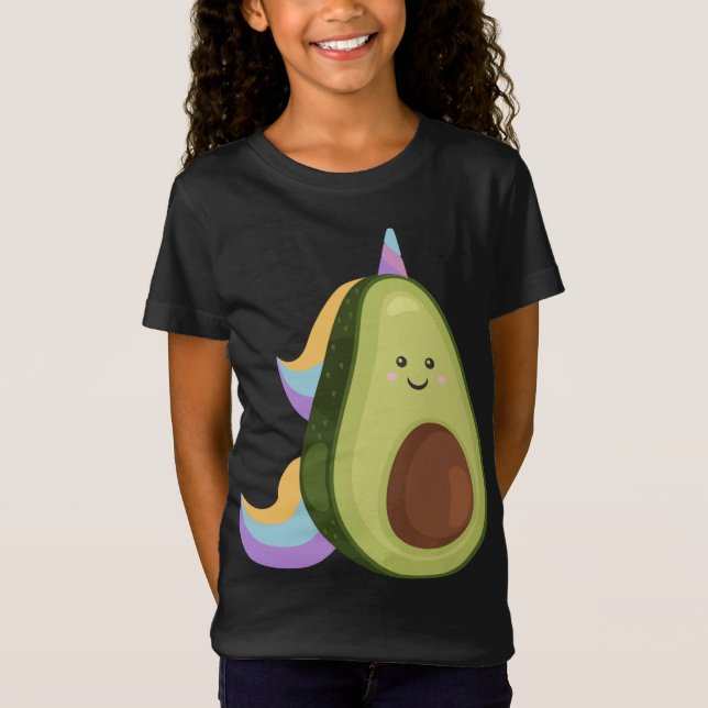 Camiseta Magia Avocado Unicórn Engraçado Comida Vegan (Frente)