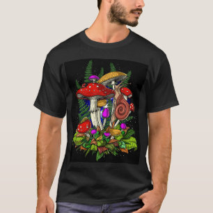 Camiseta Magia Cogumelos Fungus Fungi Buddha Zen OM T Camis