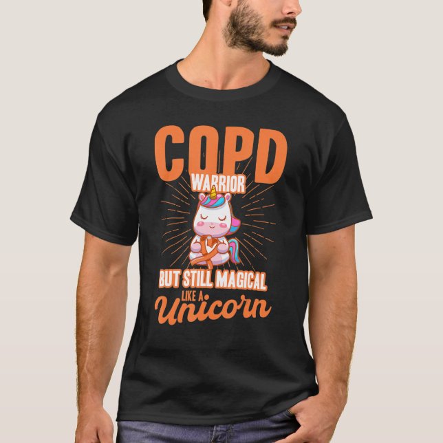Camiseta Magia Como Uma Consciência de DPOC Do Unicórnio (Frente)