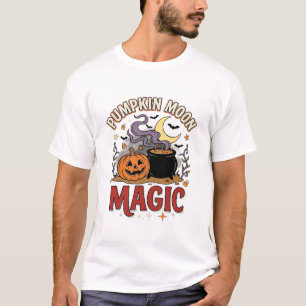 Camiseta Magia da Lua de Abóbora de Halloween