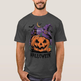 Camiseta Magia da Noite do Halloween: Bruxa Jack-o-Lanterna