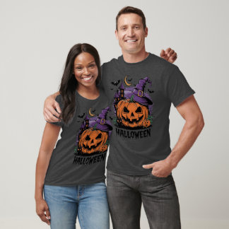 Camiseta Magia da Noite do Halloween: Bruxa Jack-o-Lanterna