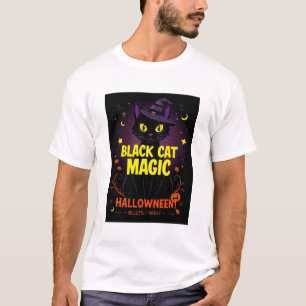 Camiseta Magia de Gato Preto – Halloween