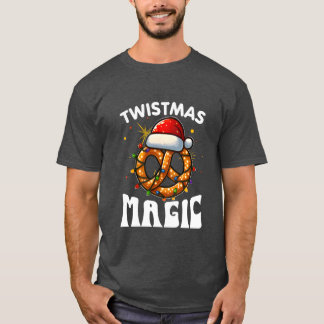 Camiseta Magia de Natal, amigo especial do pretzel de Natal