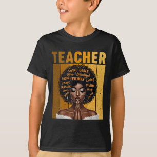 Camiseta Magia de Professor Negro Mês da História Afro-Amer