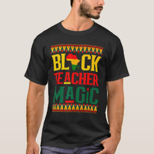 Camiseta Magia de Professora Negra Engraçada Orgulho da Mel