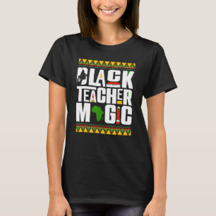 Camiseta Magia de Professora Negra Melanina Professora Hist