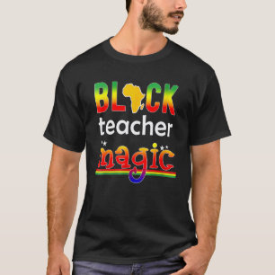 Camiseta Magia de Professores Negros História Afro-American