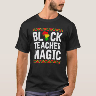 Camiseta Magia de Professores Negros História Afro-American