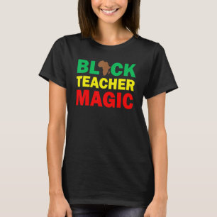 Camiseta Magia de Professores Negros História Afro-American