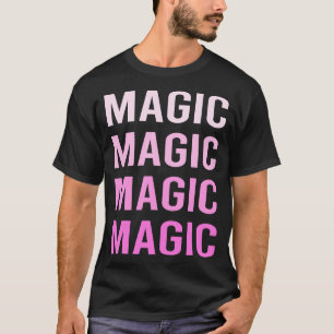 Camiseta Magia de Texto Rosa