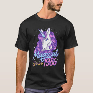 Camiseta Magia Desde 1986, Festa de aniversário De 34 Anos