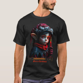 Camiseta Magia do elfo gótico debaixo da lua de cheio.