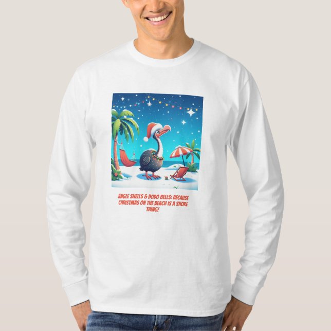 Camiseta Magia do Natal Tropical: "Dreamy Dodo Delight" (Frente)