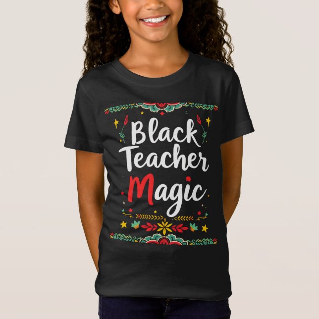 Camiseta Magia do Professor Negro (Frente)