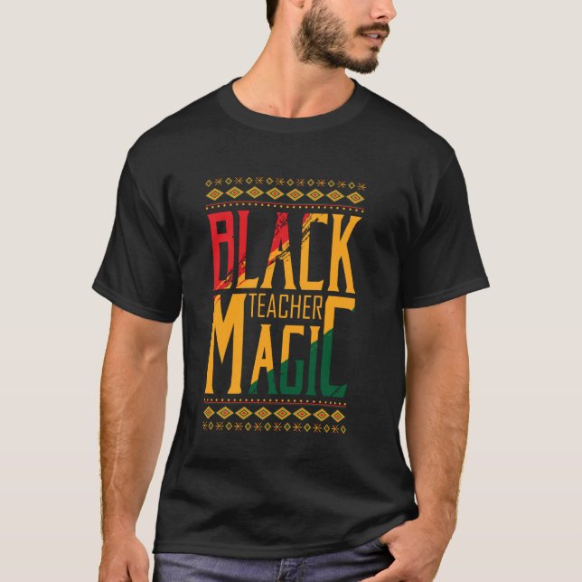 Camiseta Magia do Professor Negro (Frente)