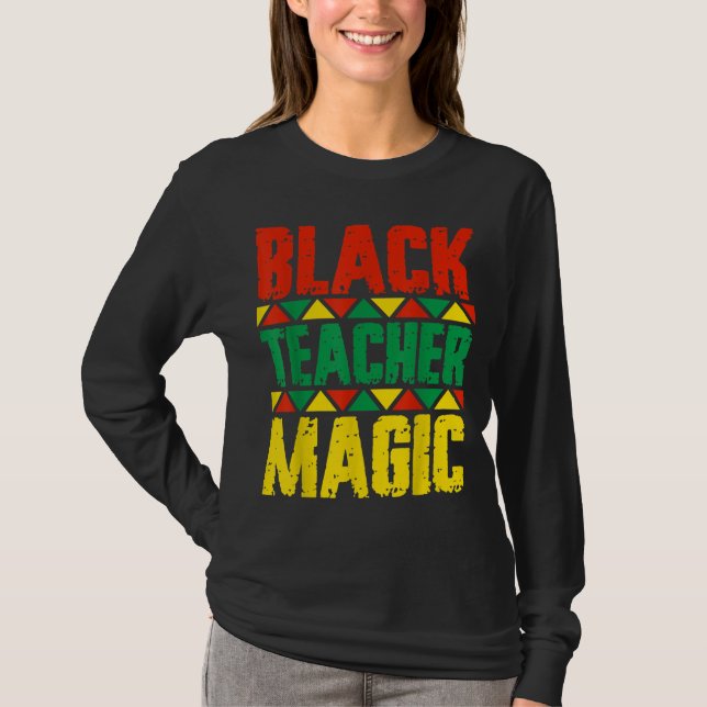 Camiseta Magia do Professor Negro (Frente)