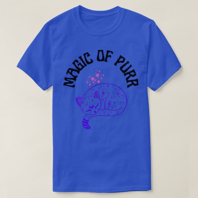 Camiseta magia dos gatos (Frente do Design)