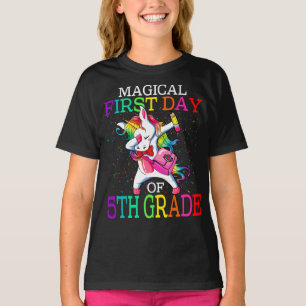 Camiseta Magia Primeiro Dia De 5 De Volta À Escola 