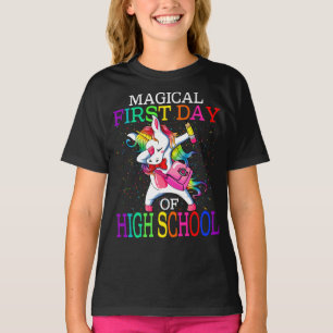 Camiseta Magia Primeiro Dia De Segundo grau De Volta À Esc