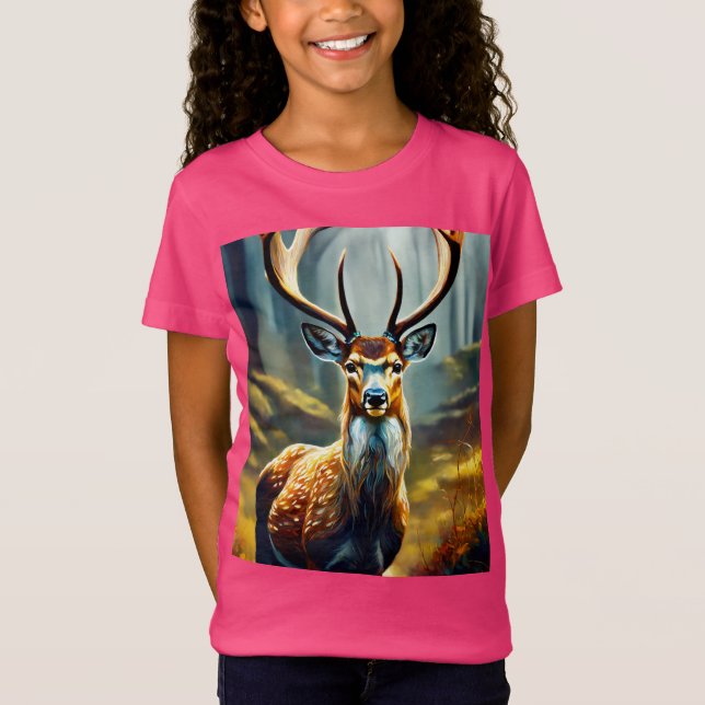 Camiseta "Magia Reindeer: Estilo Reproduzível para Estrelas (Frente)