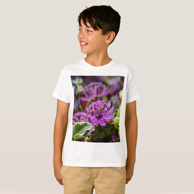 Camiseta Magia requintada de flores #1 (Frente Completa)