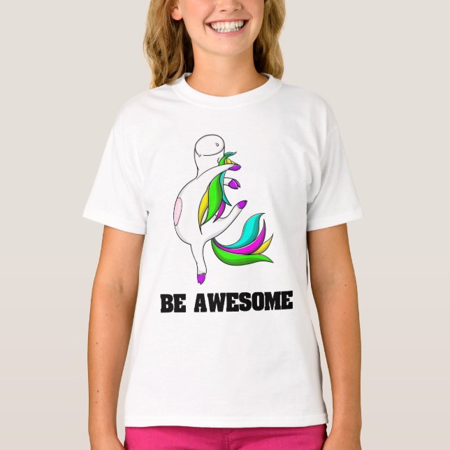 Camiseta Magia UNICORN da infância. (Frente)