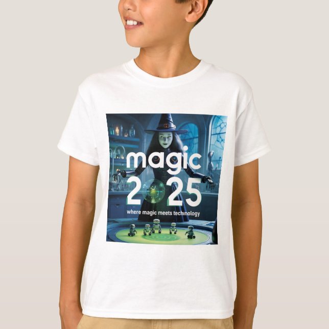 Camiseta Magic 2025: Fusão de Tecnologia e Magia (Frente)