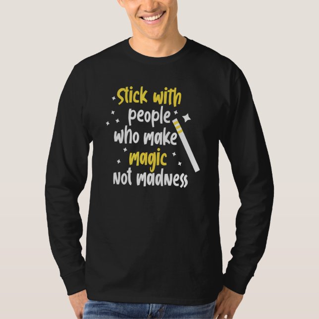 Camiseta Magic Card Trick Design para Assistentes e Ilusões (Frente)