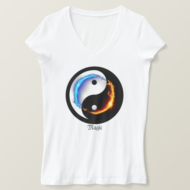 Camiseta Magic Dragon fantasy art (Frente do Design)