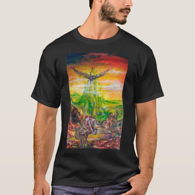 Camiseta MAGIC DUEL DE BRADAMANT E NEGROMANCER Fantasy (Frente)