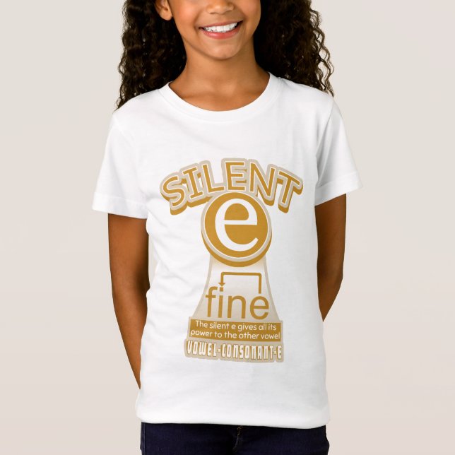 Camiseta Magic e rule PHONICS aprendendo inglês (Frente)