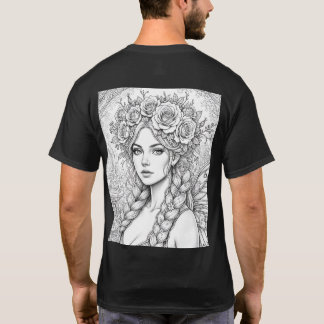 Camiseta Magic Fairy Line Art – Double Sided Fae T-Shirt