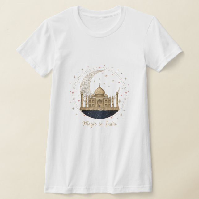 Camiseta Magic in India T-Shirt - Elegant Taj Mahal (Postura )